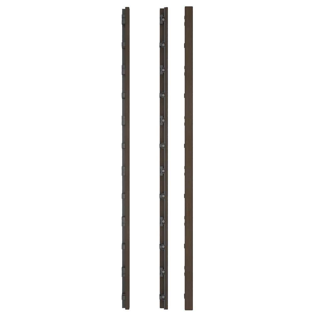 Brazilian Ipe Composite Deck Tile Straight Trim, 3 ft