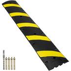 VEVOR 72 in. x 11.81 in. Cable Protector Ramp 2 Channel 22000 lbs. Load ...