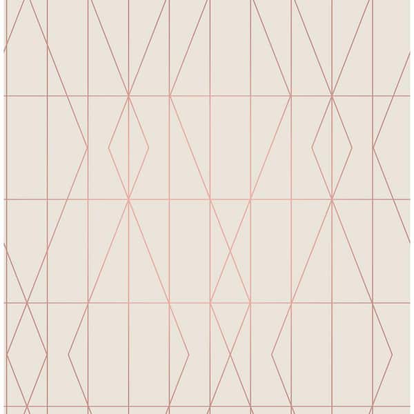 Brewster LeVeque Cream Deco Diamond Geo Strippable Roll (Covers 56.4 sq. ft.)