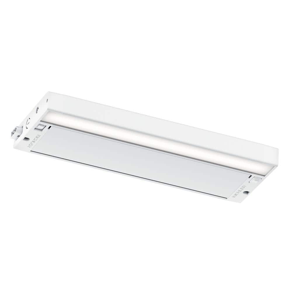 KICHLER 6U Series 12 in. LED Textured White Under Cabinet Light 6UCSK12WHT  The Home Depot