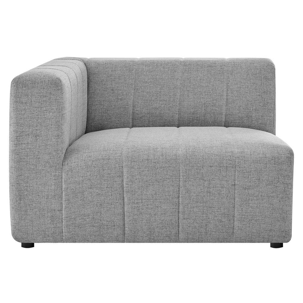 Bartlett 42" Light Gray Polyester Upholstered Left-Arm Lounge Chair