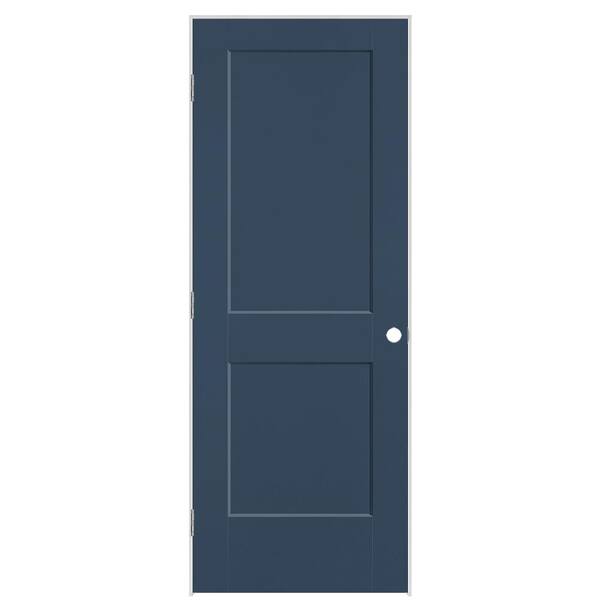 Masonite 30 in. x 80 in. 2-Panel Logan Right-Hand Hollow Core Night Tide Molded Composite Single Prehung Interior Door