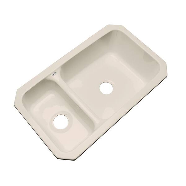 Thermocast Wyndham Undermount Acrylic 33 in. Double Bowl Kitchen Sink in Candle Lyte