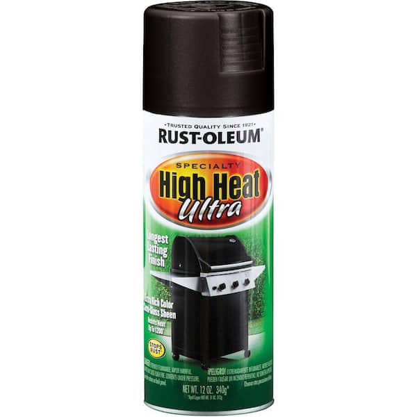 Rust-Oleum 12 oz. Ultra Black High Heat Spray-DISCONTINUED
