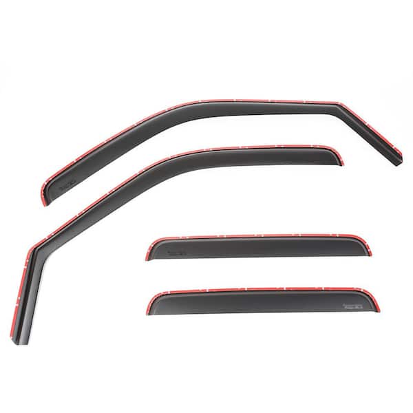 Rugged Ridge Matte Black Window Visor Kit Channel 99-14 F-250-F-550 Crew Cab