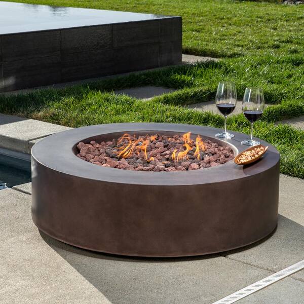 round propane fire pit