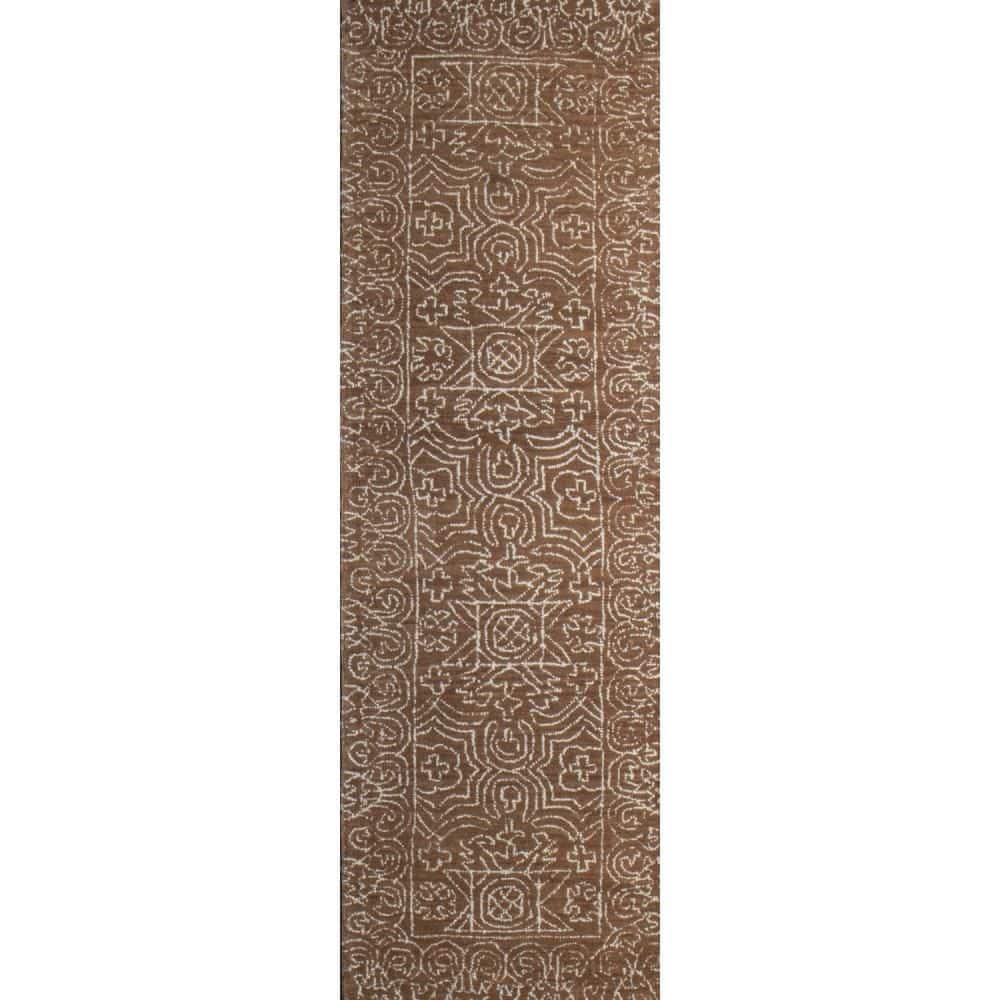 Venezia Cinnamon 3 ft. x 8 ft. (2 ft. 6 in. x 8 ft.) Floral Transitional Ru