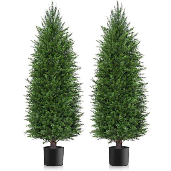 5ft. Artificial Cedar Tree in Pot