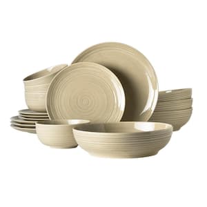 Terra Porcelain 16-Piece Set, Sand