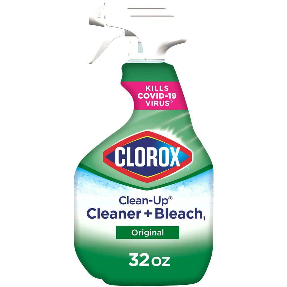 Clean-Up Cleaner + Bleach, 32 oz Spray Bottle, Fresh Scent, 9/Carton -  Office Express Office Products