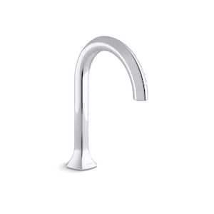 Occasion Deck-Mount Bath Spout with Cane Design in Polished Chrome