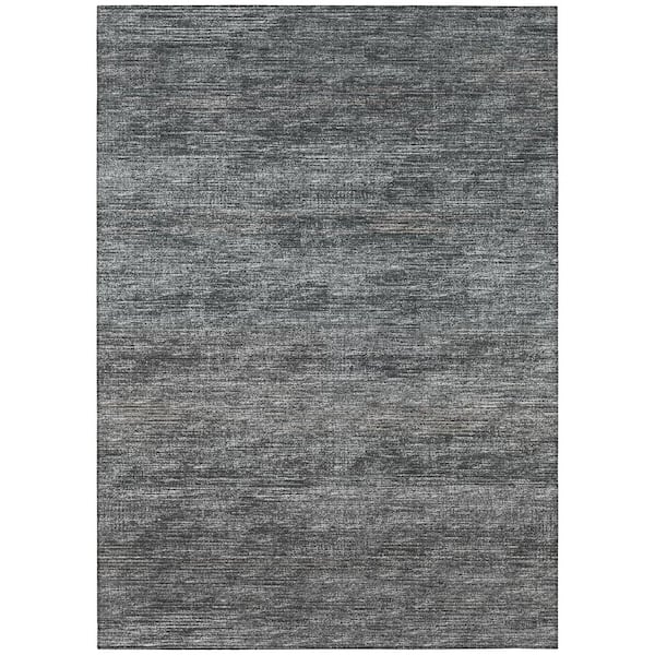 Addison Rugs Marston Grey 5 ft. x 7 ft. 6 in. Geometric Indoor/Outdoor Area Rug