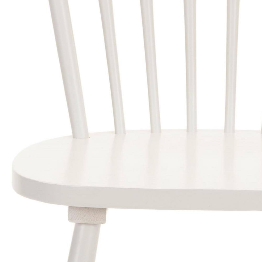 Off-White Oak Windsor Slat Back Side Chair Set