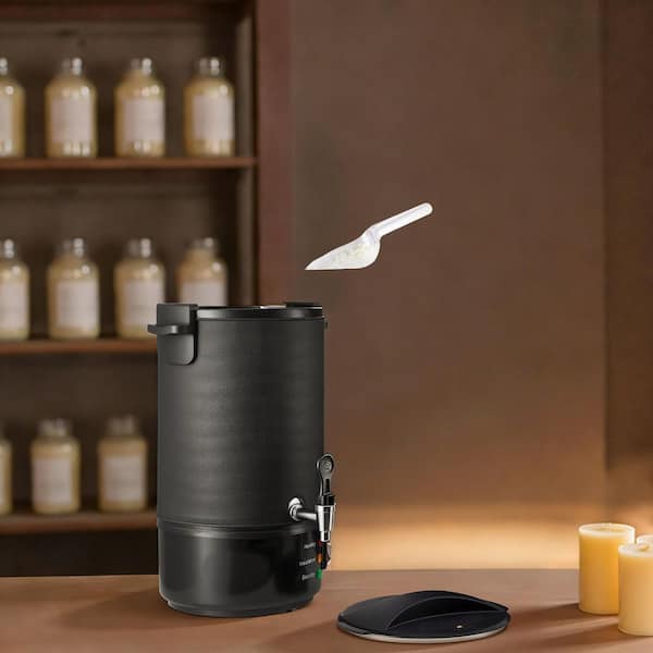 Wax Melter for Candle Making, 8.5 qt. Fast and Even Heating, with Easy Pour Spout and Temperature Control, Grooved Base