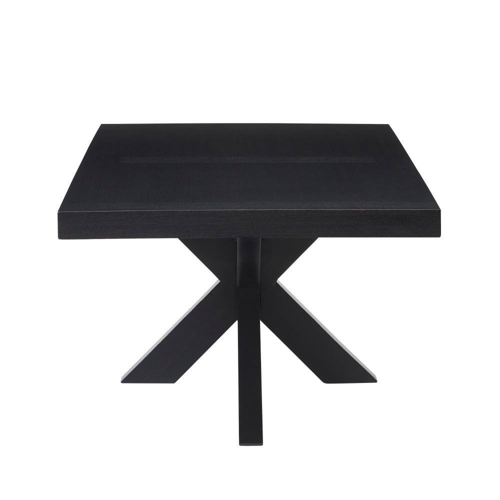 Harris Transitional Black Wood Rectangular Cocktail Table