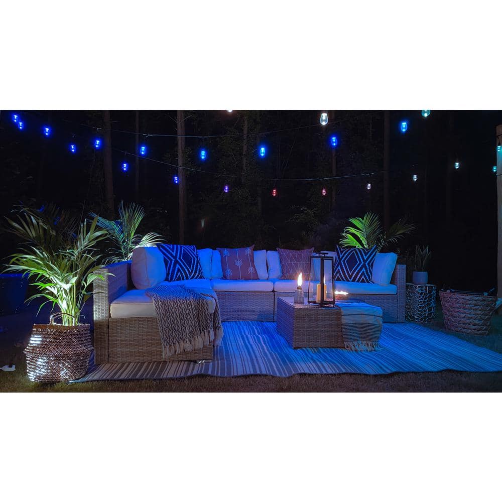 36-Foot Multicolor LED Outdoor Smart String Lights
