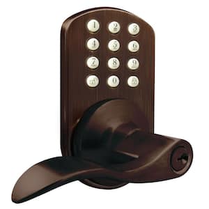 Oil Rubbed Bronze Keyless Entry Lever Handle Door Lock with Electronic Digital Keypad