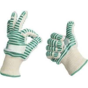 Extreme 932°F Heat Resistant - Light-Weight, Flexible BBQ Gloves - 100% Cotton Lining