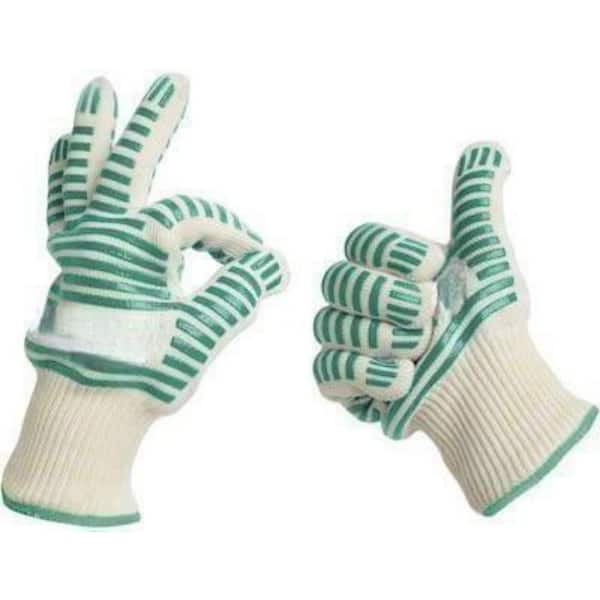 Cubilan Extreme 932°F Heat Resistant - Light-Weight, Flexible BBQ Gloves - 100% Cotton Lining