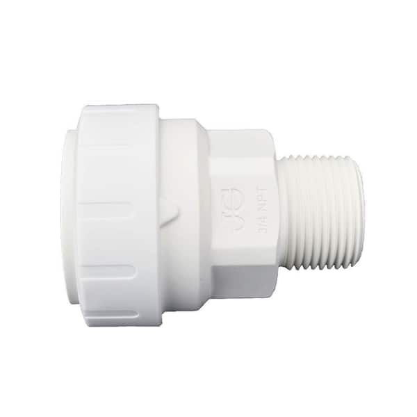 John Guest SpeedFit 1 in. x 3/4 in. Plastic Push-to-Connect Male Connector Fitting (2-Pack)