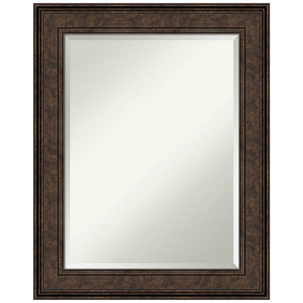 Ridge Bronze Rectangular Wall Mirror with Polystyrene Frame