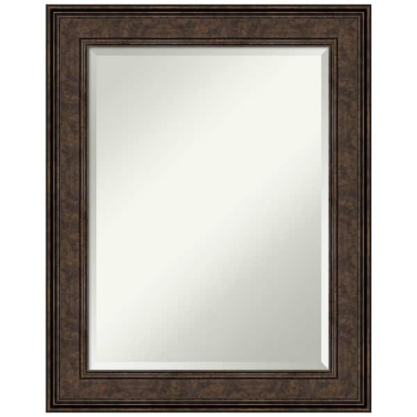 Amanti Art Ridge Bronze 23.5 in. H x 29.5 in. W Framed Wall Mirror