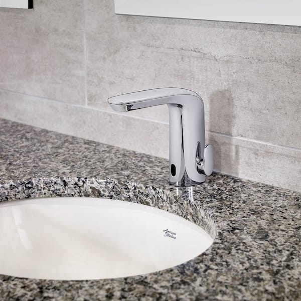 NextGen Battery Powered Single Hole Touchless Bathroom Faucet with SmartTherm Safety Shut-Off 1.5 GPM in Chrome