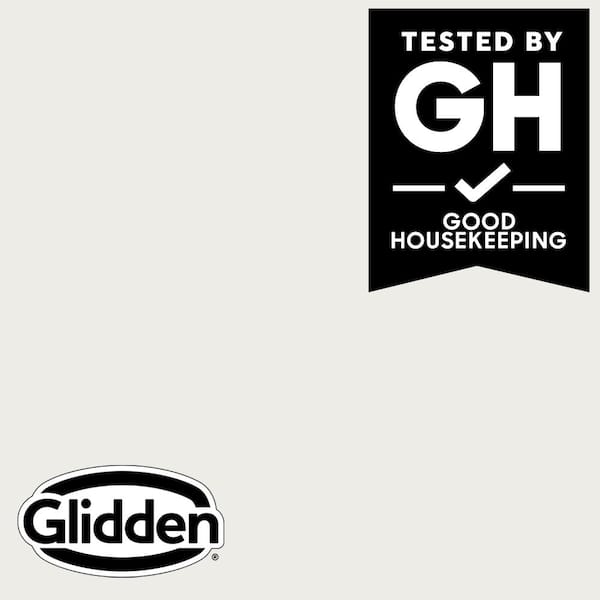 Glidden Premium 1 gal. PPG1025-1 Commercial White Flat Interior Latex Paint