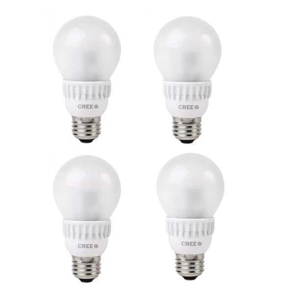 Cree 60W Equivalent Soft White A19 Dimmable LED Light Bulbs (4-Pack)