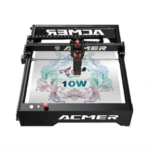 10-Watt Laser Cutter Engraver CNC Machine 16 in. x 16.4 in. Working Area with ESP32-WROOM-32U Motherboard