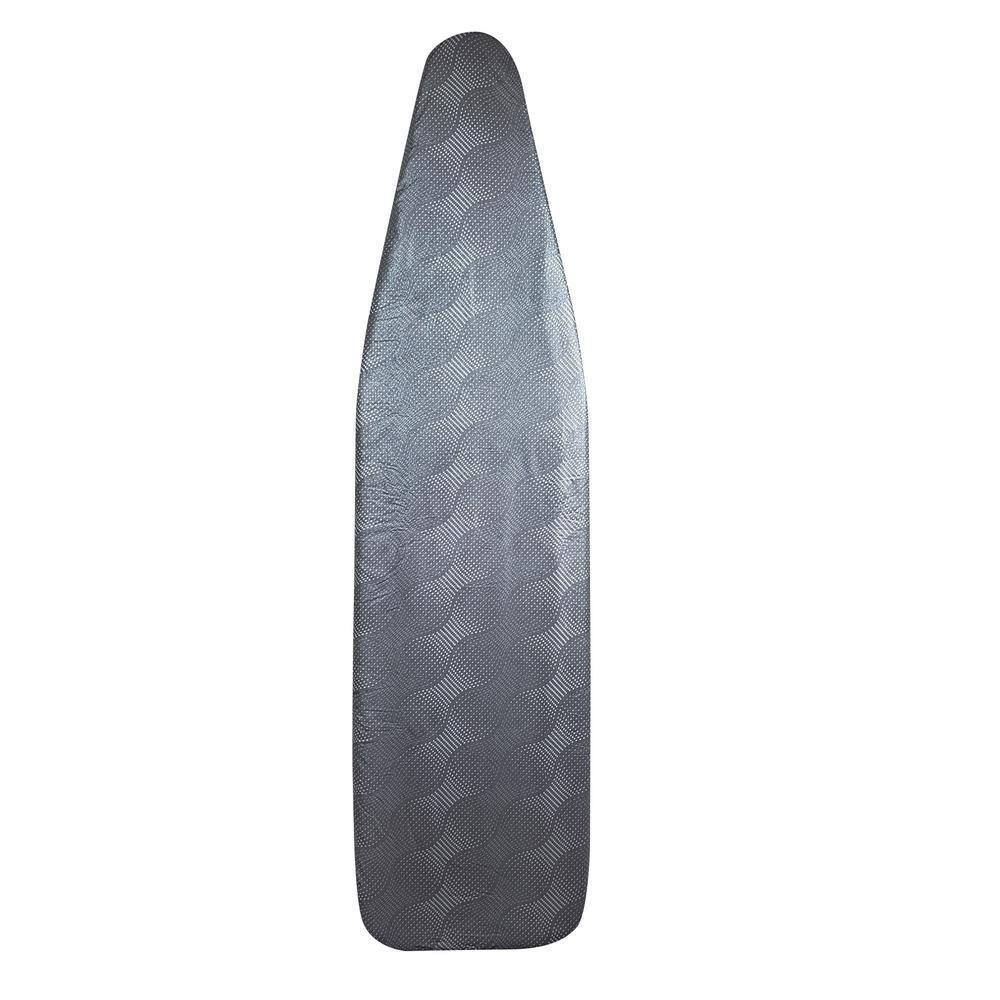 METALLIC HEAT REFLECTIVE PADDED DRAWSTRING IRONING BOARD COVER FITS 104x42CM UK 