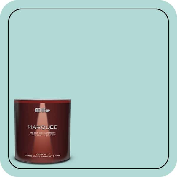 BEHR MARQUEE 1 qt. #M450-3 Wave Top One-Coat Hide Matte Interior Paint & Primer