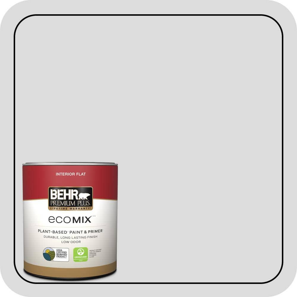 1 qt. #N530-1 Pixel White Flat EcoMix Plant-Based Interior Paint & Primer price history on PriceWatchPro