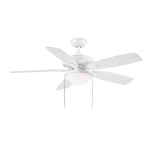 Gazebo III 52 in. White LED Indoor/Outdoor Ceiling Fan with Light Kit