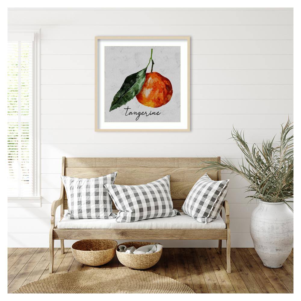 Summertime Citrus III Framed Tangerine Graphic Art Print