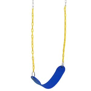 Multi-Person Heavy-Duty Belt Swing Set for Outdoor Play, Blue