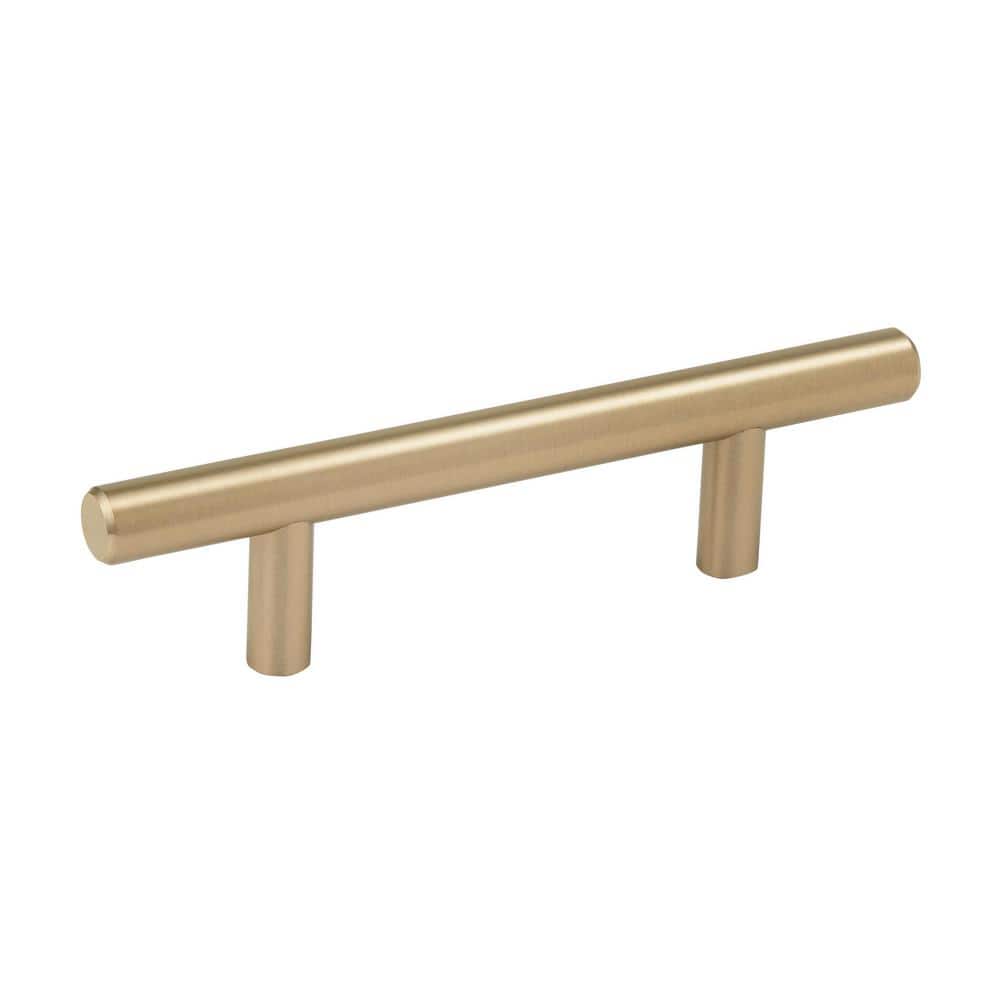 10-Pack Bar Pulls 3 in.  76mm  Modern Golden Champagne Bar Cabinet Pulls price history on PriceWatchPro