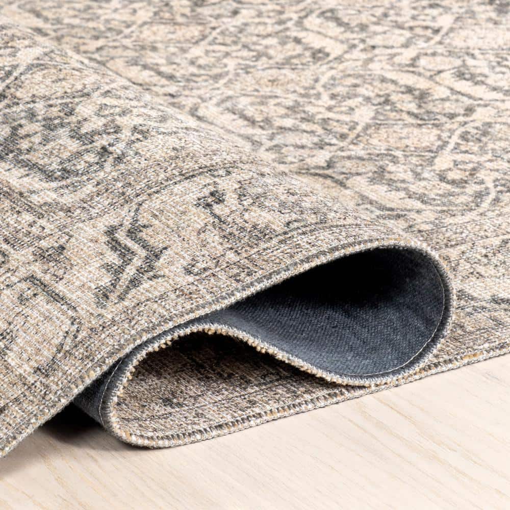 Hillstone 5x8 Red Synthetic Vintage Medallion Area Rug