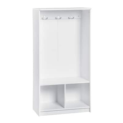 ClosetMaid KidSpace 40 in. W x 29 in. H White 2-Cube 2-Shelf Storage ...