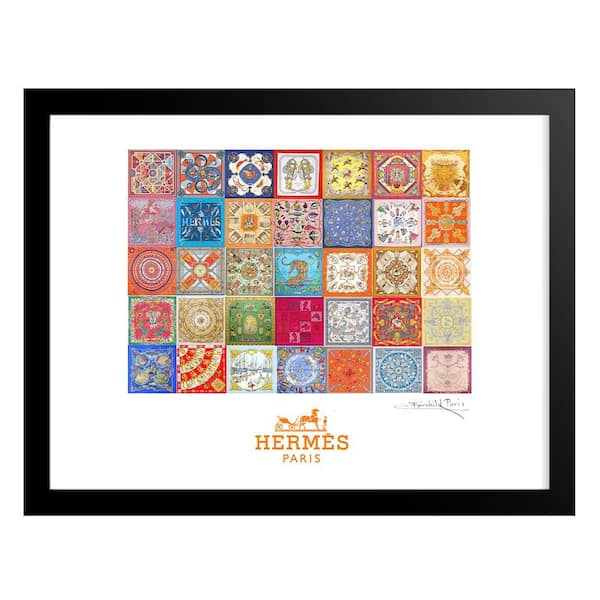 VENICE BEACH Collections Fashion Quilt by Fairchild Paris 1-Piece Framed Graphic Print Abstract Poster Art Print 18 in. x 14 in.