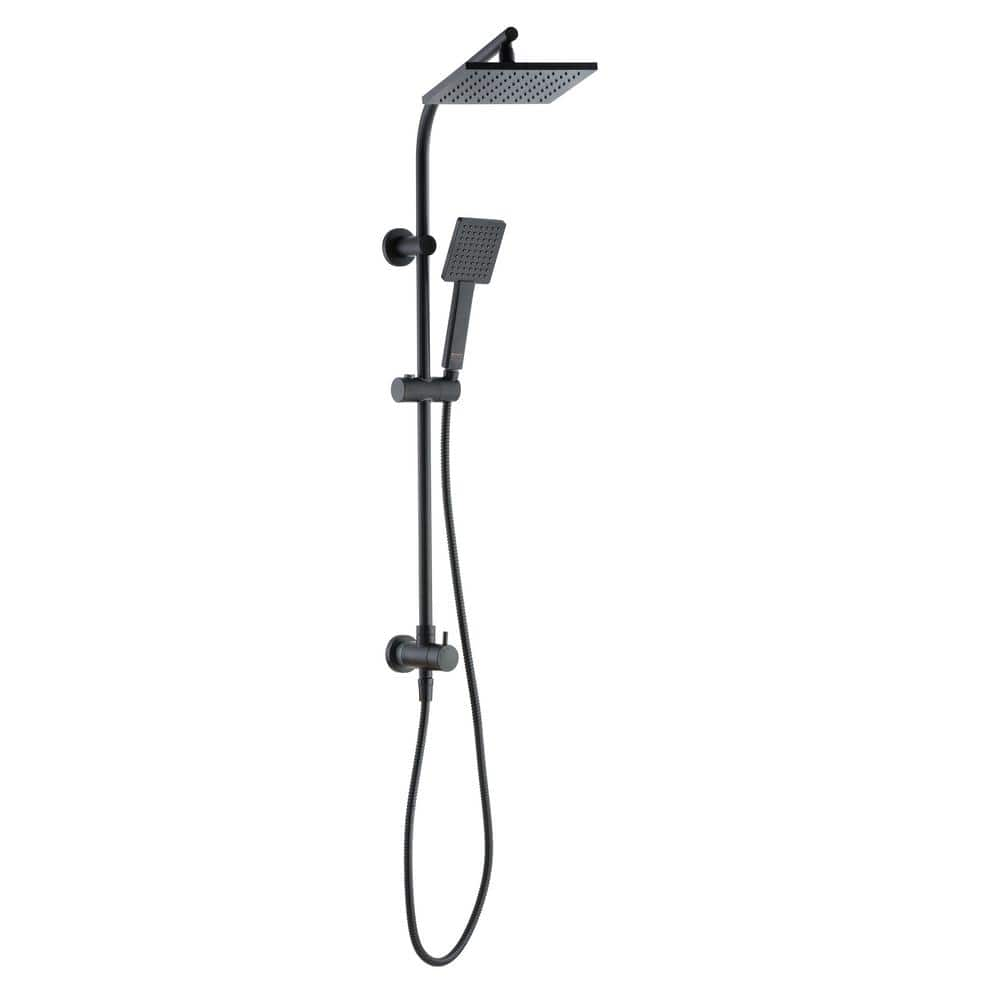 Reviews for Glacier Bay Modern Wall Bar Shower Kit 1Spray 8 in. Square