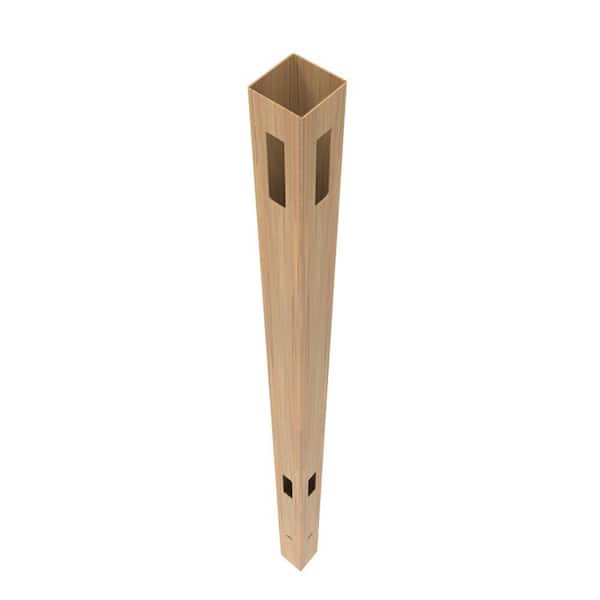 Barrette Outdoor Living 5 in. x 5 in. x 108 in. Horizontal Fence Vinyl Corner Post Cypress
