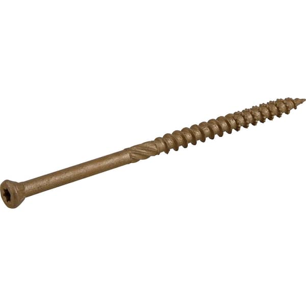 #8 x 3 in. Star Drive Trim Head Exterior Wood Screws 1 lb.-Box (108-Piece)