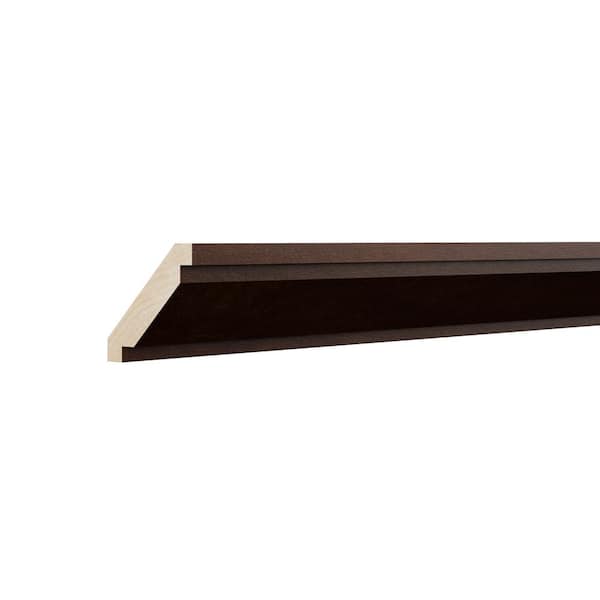 Hampton Bay Designer Series 3x96x0.625 in. Shaker Crown Molding in Spice