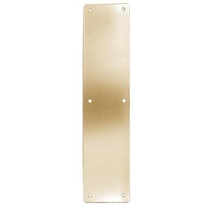 4 in. x 16 in. Solid Brass Push Plate