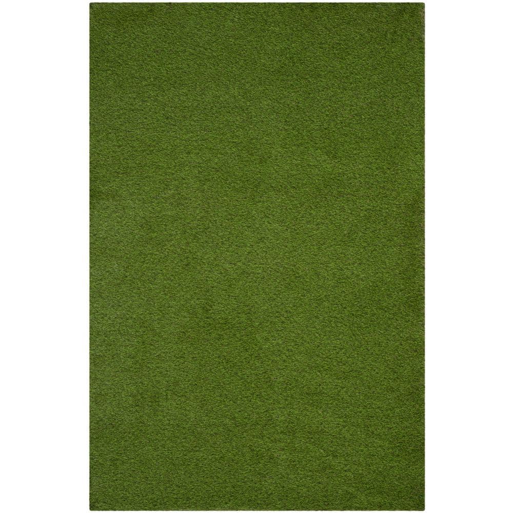 Turf Green 4 ft. x 6 ft. Solid Indoor/Outdoor Patio Area Rug price history on PriceWatchPro