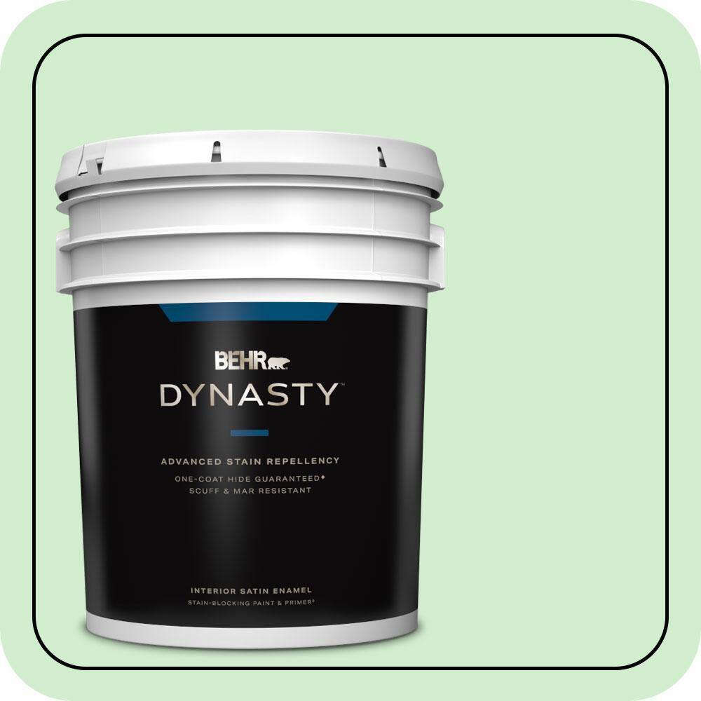 5 gal. #450A-2 Kiwi Squeeze Satin Enamel Interior Stain-Blocking Paint & Primer price history on PriceWatchPro