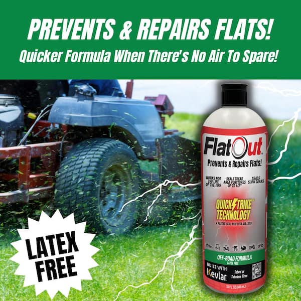 FlatOut - 32 oz. Tube and Tubeless Tire Sealant with Kevlar
