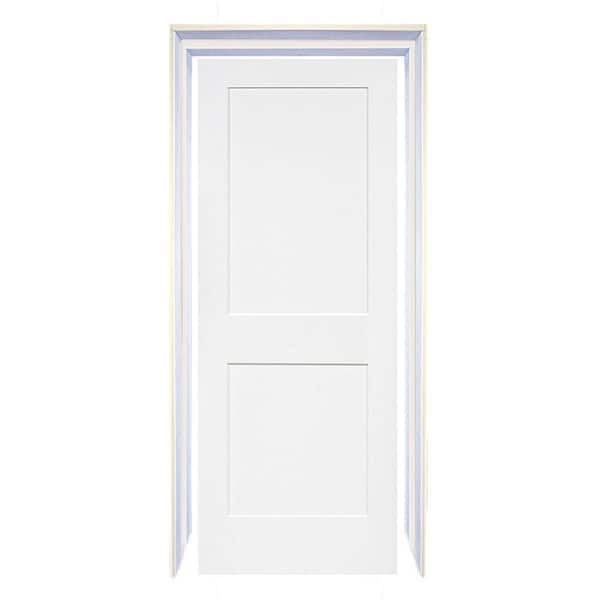CALHOME 30 in. x 80 in. 2-Panel Hollow Core White Primed Composite