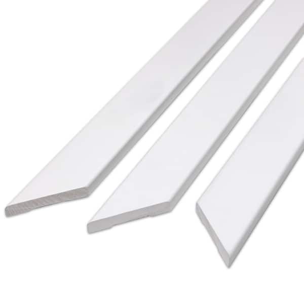 WM452 3/4 in. D x 2-1/4 in. W x 84-1/4 in. L White Prefinished Wood Finger Jointed Door Casing Set (6-Pack)